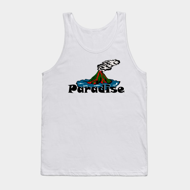 Volcano Paradise Tank Top by Killer Rabbit Designs